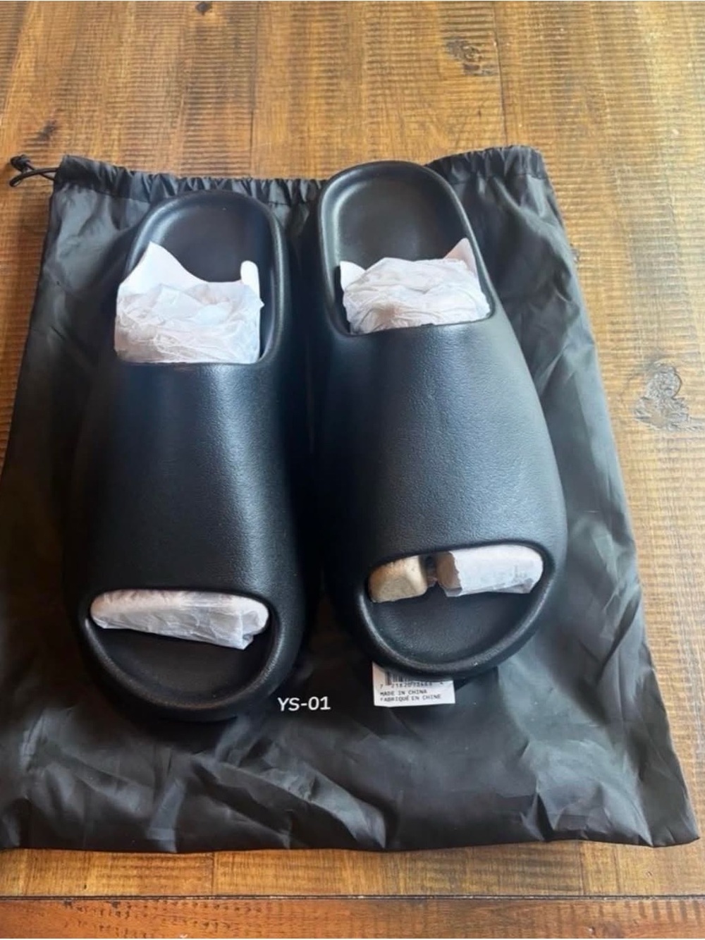 Men's Black Slide YS-01 Size 6-12